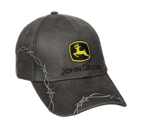 Кепка John Deere (темно-сірий вощений канвас) чоловіча